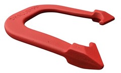 Challenger Pro Professional Pitching Horseshoes- Red, One Pair, Made in USA