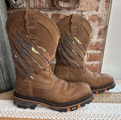 CODY JAMES MEN’S FLAG WESTERN WORK BOOTS – NANO COMPOSITE TOE 9.5 EE