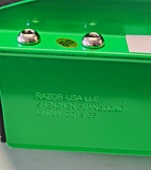 2019 SDCC Razor MMPR KICK SCOOTER (Green Ranger) Mighty Morphin Exclusive Unused