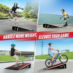 Yes4All Single-Piece Skateboard Ramp Bike Ramp Skate Ramp – Design For