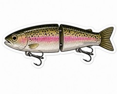 Fishing Lure Bass Jointed Swimbait Trout Popper Sticker Trout Pike Fish Decal
