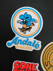 5 funny cartoon New-school SKATE skateboard STICKERS LOT gone fishing bro style
