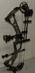Loaded LEFT Handed Hoyt VTM 34 Bow Package- 55 to 65 lb – 26 to 31″ DL =Buckskin