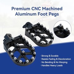 CNC Aluminum Foot Pegs Compatible with Tuttio Soleil01 Electric Dirt Bike