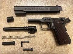 Inokatsu M1911A1 Full Steel CO2 GBB Airsoft U.S. Army Battle Wound Version
