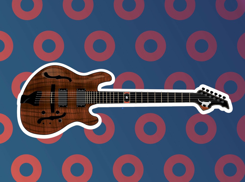 Phish Sticker – Trey Anastasio – Languedoc Guitar 