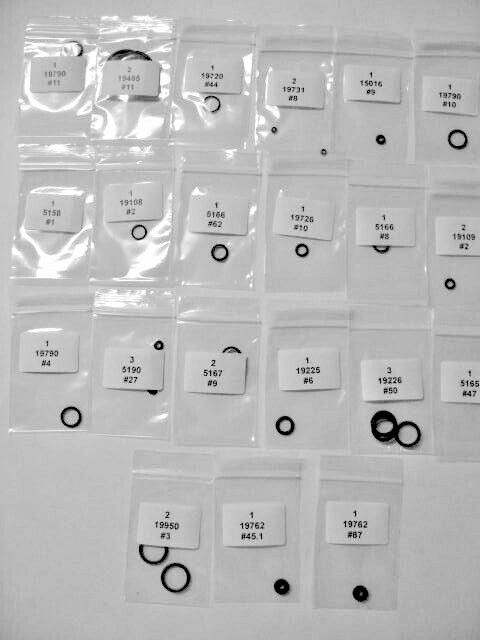 FX DRS to Schematic O-Ring Kit / R&S 2-23FXDRS / See Description Below