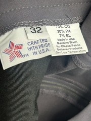 Tailored Sportsman Trophy Hunter English Riding Pants 32R Battleship/Tan Low Ris