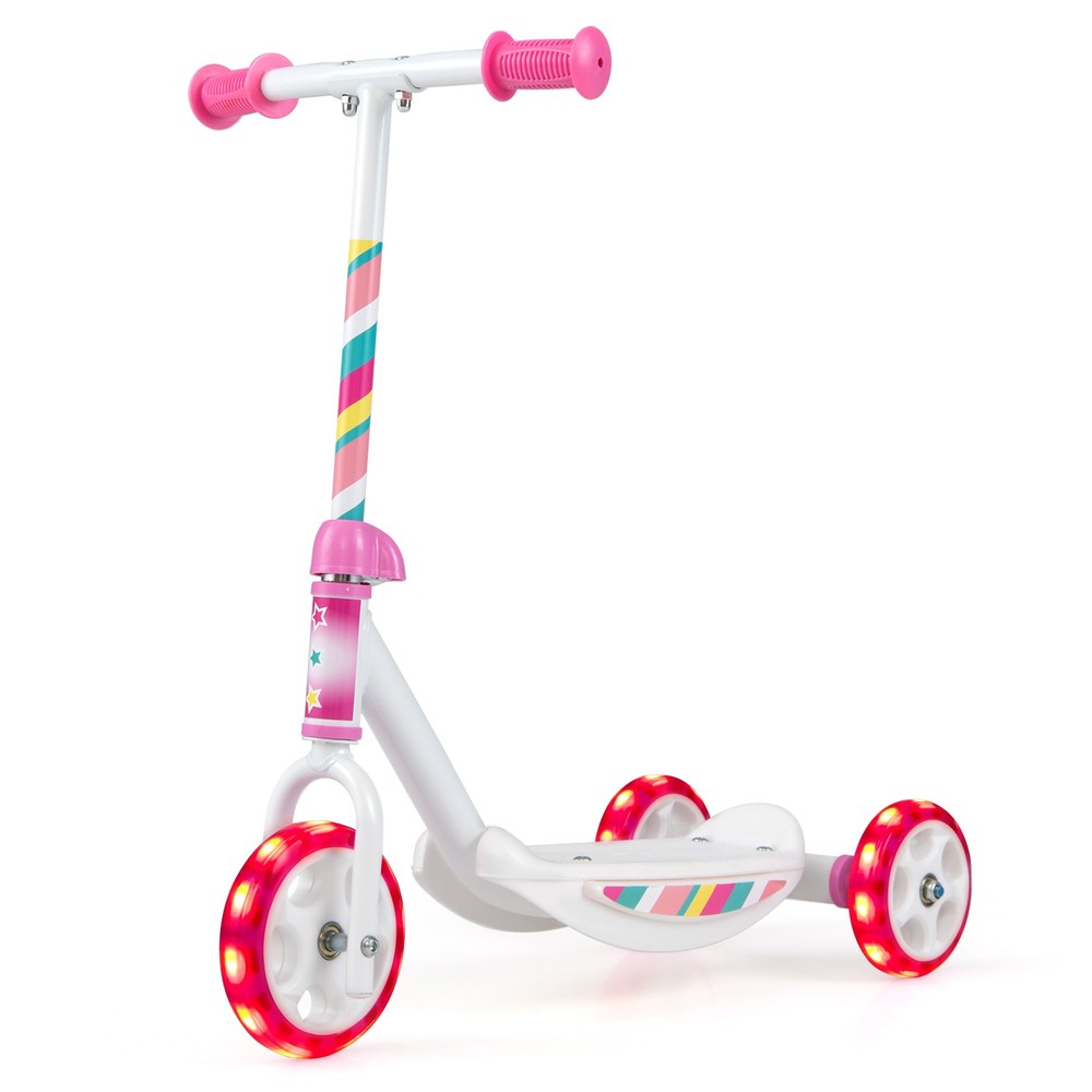 3 Wheels Scooter for Kids Age 2+, Toddlers Kick Scooter with LED Light-Up Wheels