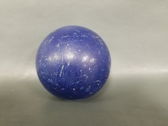 VTG Shot Put Ball Blue Cast Iron 90mm 2.72K Crown Used