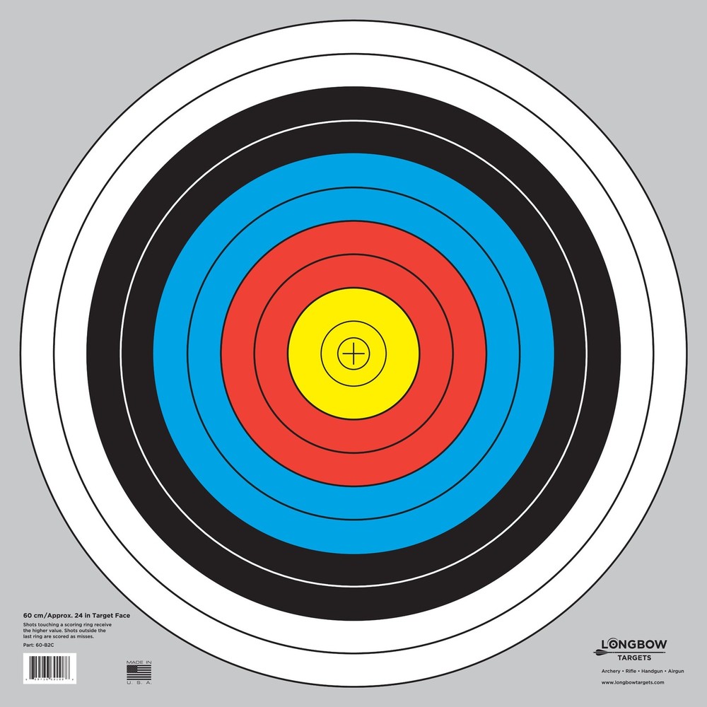 60 cm / 24 in Bullseye Archery (10 Ring) and Gun 24 Inch, 10 Pack ring)