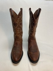 Ariat Cowboy Boots Heritage R Toe Western Brown Leather Men’s 8.5D Style 34730