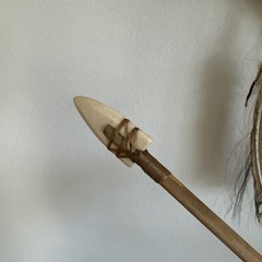 Deerskin Quiver Feathers Fringe and Arrows By Nora Long Navajo