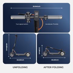 2025 ADULT ELECTRIC SCOOTER 367W LONG RANGE HIGH SPEED 10.2AH + SHCK ABSORPTION