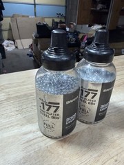 Barra 177 Zinc Plated Steel BBs 4.5mm Lot of 2 Open Bottles