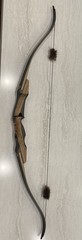Galaxy Sage Elite II 62in Takedown Recurve Bow 30lb & 35lb Limbs Black/Brown