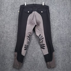 Devon-Aire Equestrian Horseback Riding Pants Womens 32 Black Colorblock