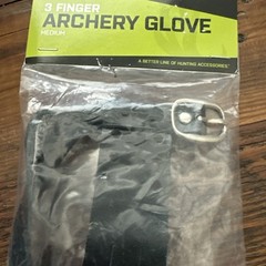 HME 3 Finger Archery Glove Size Medium