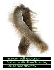 THREE ARCHERS Beaver Balls Bow String Silencers 2 Pack – Traditional Archery…