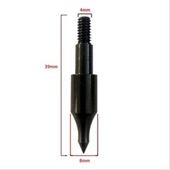 24 Pcs Steel 100 Grain Archery Arrow Field Points Field Tips – Practice Target