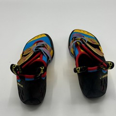 La Sportiva Men’s Oxygym Climbing Shoes Black Blue Yellow Red US 9.5 EU 42.5