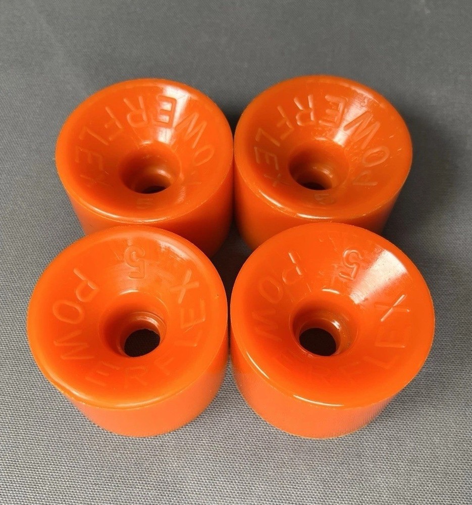 Vintage NOS Powerflex 5 ORANGE 🍊 Skateboard Wheels 1970’s oj sims juice road