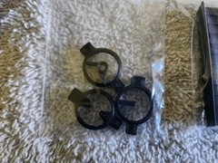 Height Adjustable 30mm, 28mm, 25mm Clamp-On Globe Front Sight Kit for Air Rifles