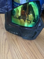 Carbon CRBN Zero Pro Paintball Mask (Less Coverage) – Fade Forest