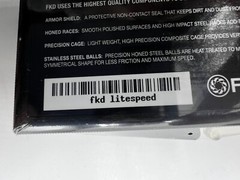 (QTY 2) FKD Litespeed Black/Silver Skateboard Bearing Lightweight Precision