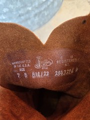 Justin BRL122 Women’s Brown Leather Western Cowboy Boots US Size 7