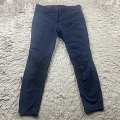 Ariat Pro Series Pants Women 34R Navy Breeches Knee Equestrian Act 32×26