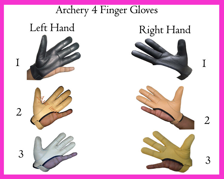 TRADITIONAL ARCHERY SHOOTING LEATHER GLOVE TOP QUALTY GLOVE 100% GENUINE LEATHER
