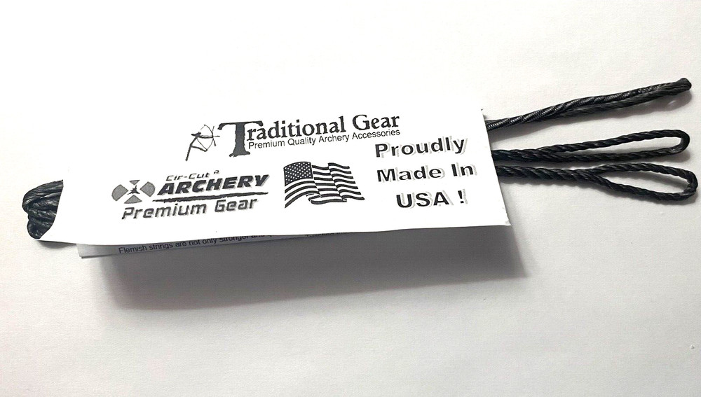 49″ BLACK – ACTUAL LENGTH FASTFLIGHT FLEMISH BOWSTRING Recurve Bow 35-55 LB