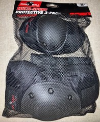 Eight Ball Multi Sport Protective 3 Pack(Knee&Elbow Pads & Wrist Guards) Ages 8+