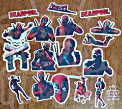 17pcs Stickers: Deadpool Glossy Stickers