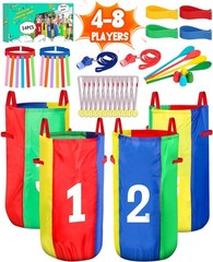 Eocolz Carnival Game Set Sack Race Egg Spoon 3-Legged Race Bands
