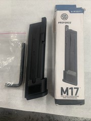 Sig Sauer Proforce P320 M17BCO2 Airsoft 21 Round Magazine, Black AMPF-M17B 6mm
