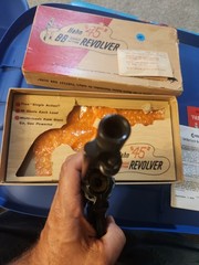 EARLY Hahn Model 45 Single-Action BB Revolver CO2 Air Pistol in Original Box #1