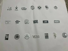 Vans Black and White Skateboard Stickers Vinyl Decals (Ships from USA)