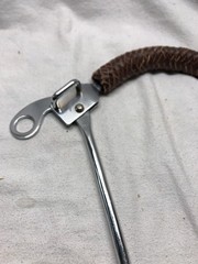 Western Mechanical Hackamore Bit with Braided Leather Noseband 8 » Shank