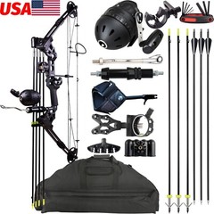 Compound Bow Fishing Combo Kit 20-70 LBS Hunting Bow with Bowfishing Arrow &Reel