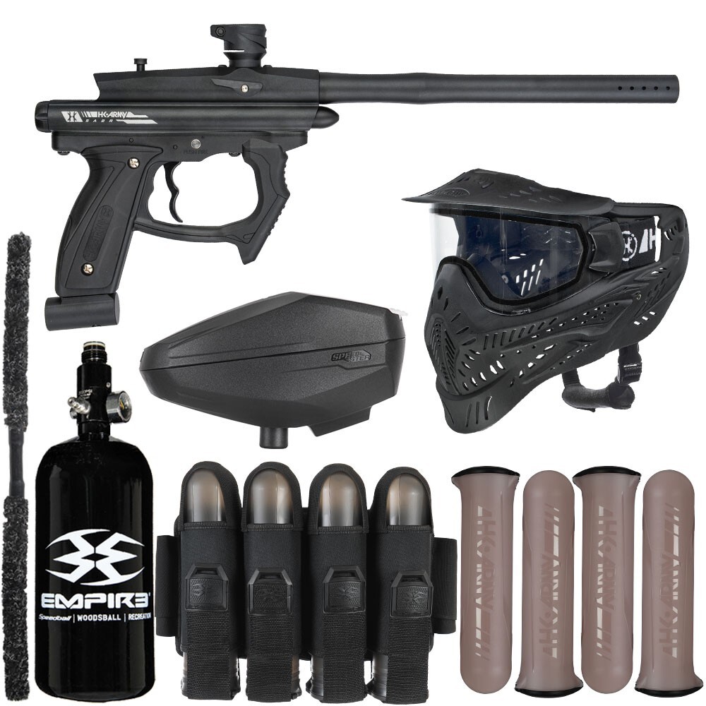 NEW HK Army SABR Rivalry Paintball Gun Package Kit – (Dust Black/Black)