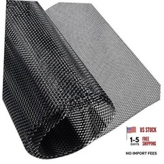 Universal Car Grill Mesh 40″x13″ – Black-Painted 6x12mm Rhombic Hole – Black