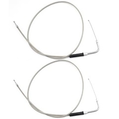 2Pcs 47″ Motorcycle Throttle Idle Cables, Throttle Gas Cable, Replacement for
