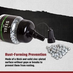 2500 Count Airgun Pistol BBs Pellets Steel Metal Ammo for BB Gun .177 Cal Bottle