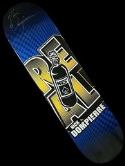 RARE SIGNED Nick Dompierre Nitrous Oxide NOS Real Skateboard Deck Vintage NEW