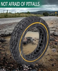 Universal Fit 10×2 Solid Scooter Tires – Effortless Installation and Maintenance