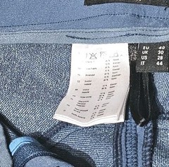 KHM-Womens Cadet Blue Nylon/Spdx Flt.Fnt, Equestrian Riding Breeches-(32) New!