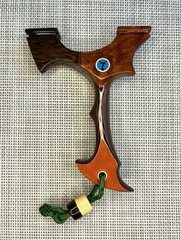 Custom Handmade. Hunting Slingshot. Left Hand Hold OTT. 90mm.