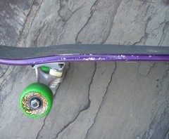 Santa Cruz Keith Meek Slasher Retro Reissue Purple Skateboard Complete Deck READ